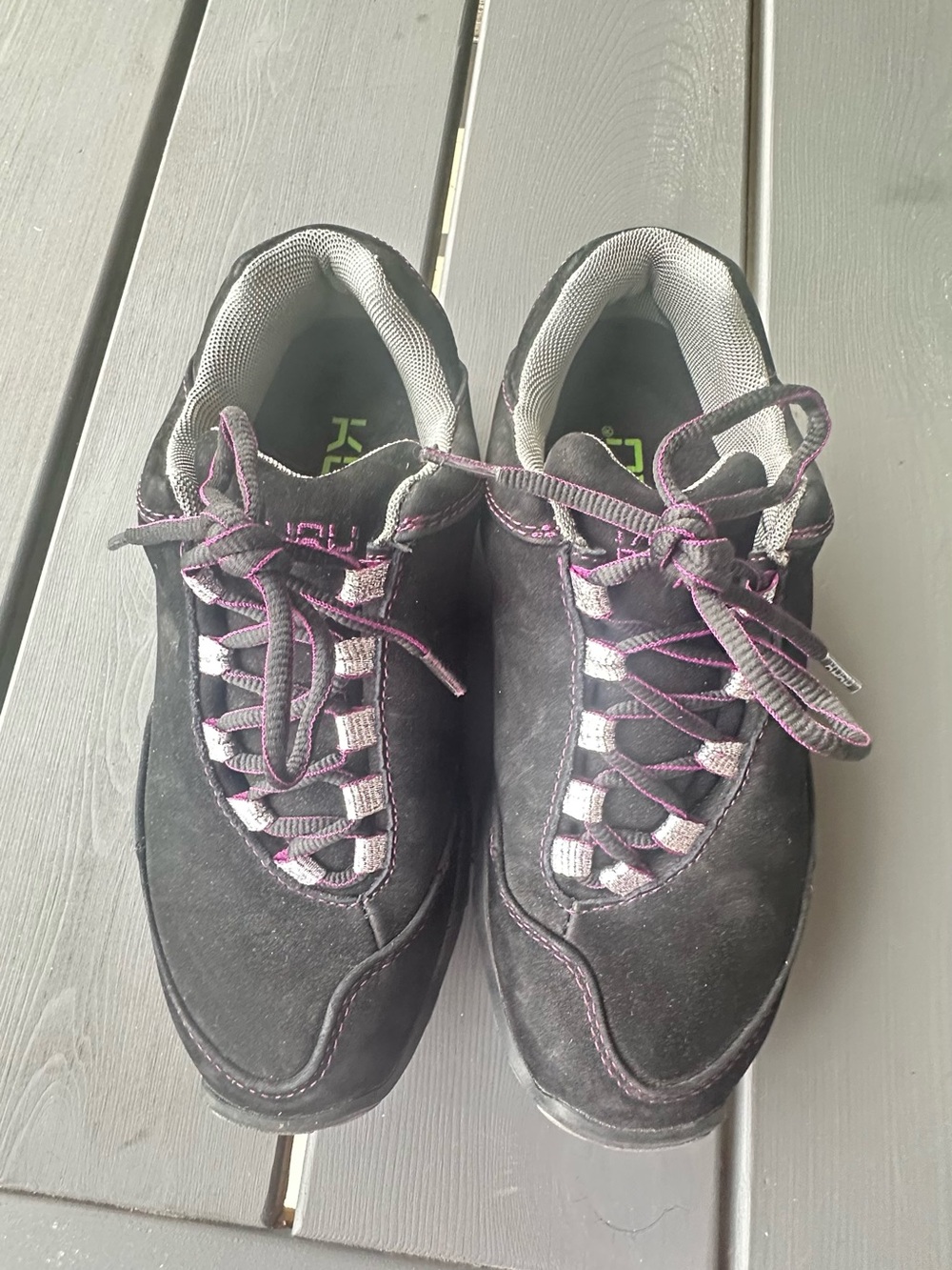 Kuru Chicane Womens Size 7.5 Trail Hiking Shoes Sneakers Black Purple